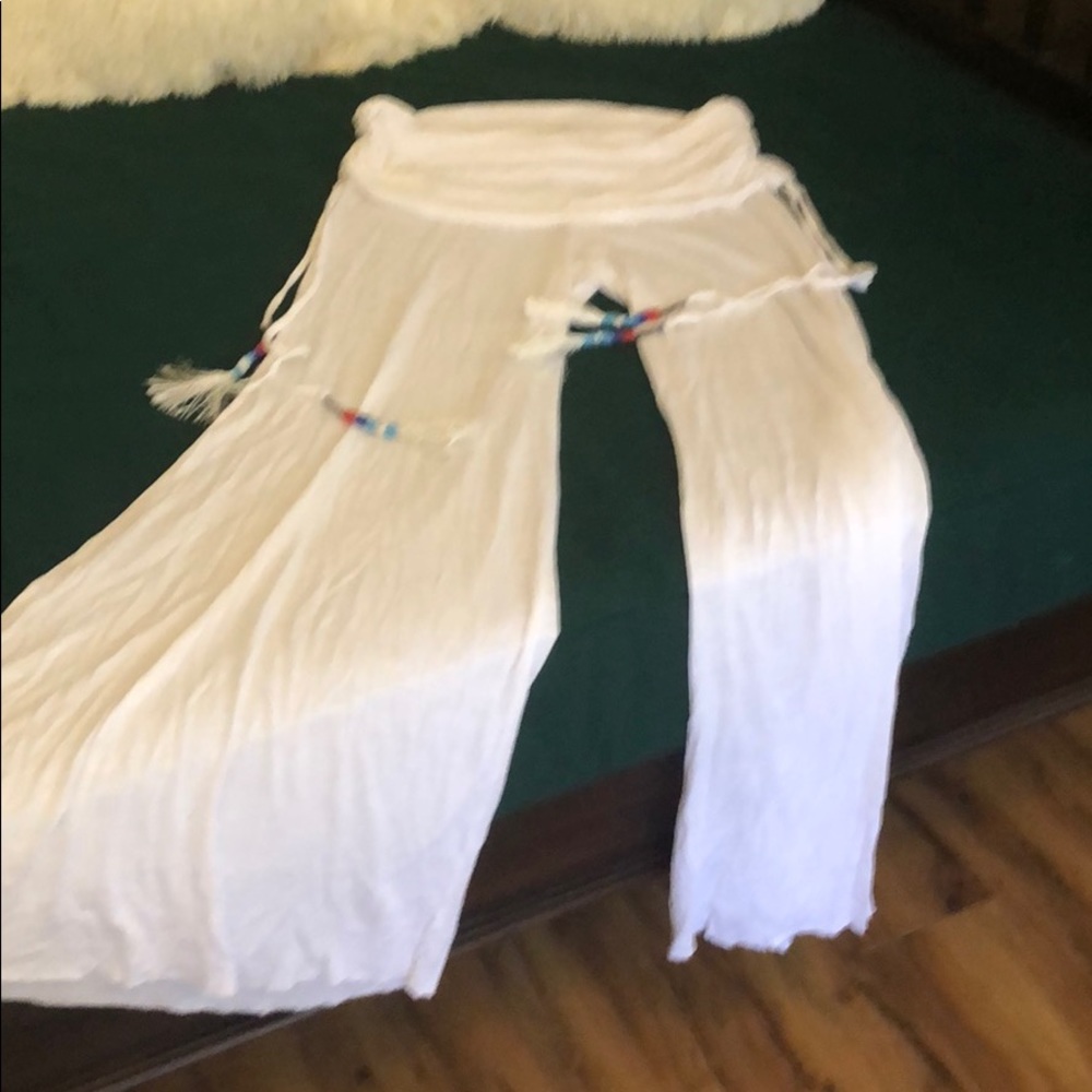 Summer pants white